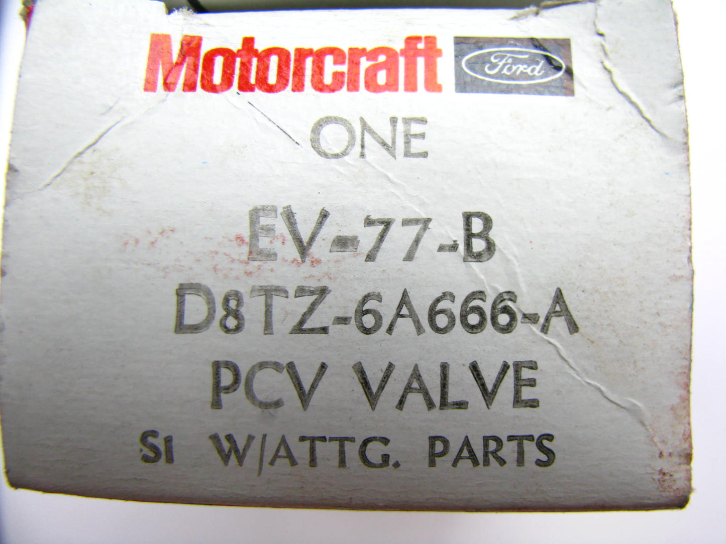 Motorcraft EV-77-B PCV Valve - OEM Ford # D8TZ-6A666-A