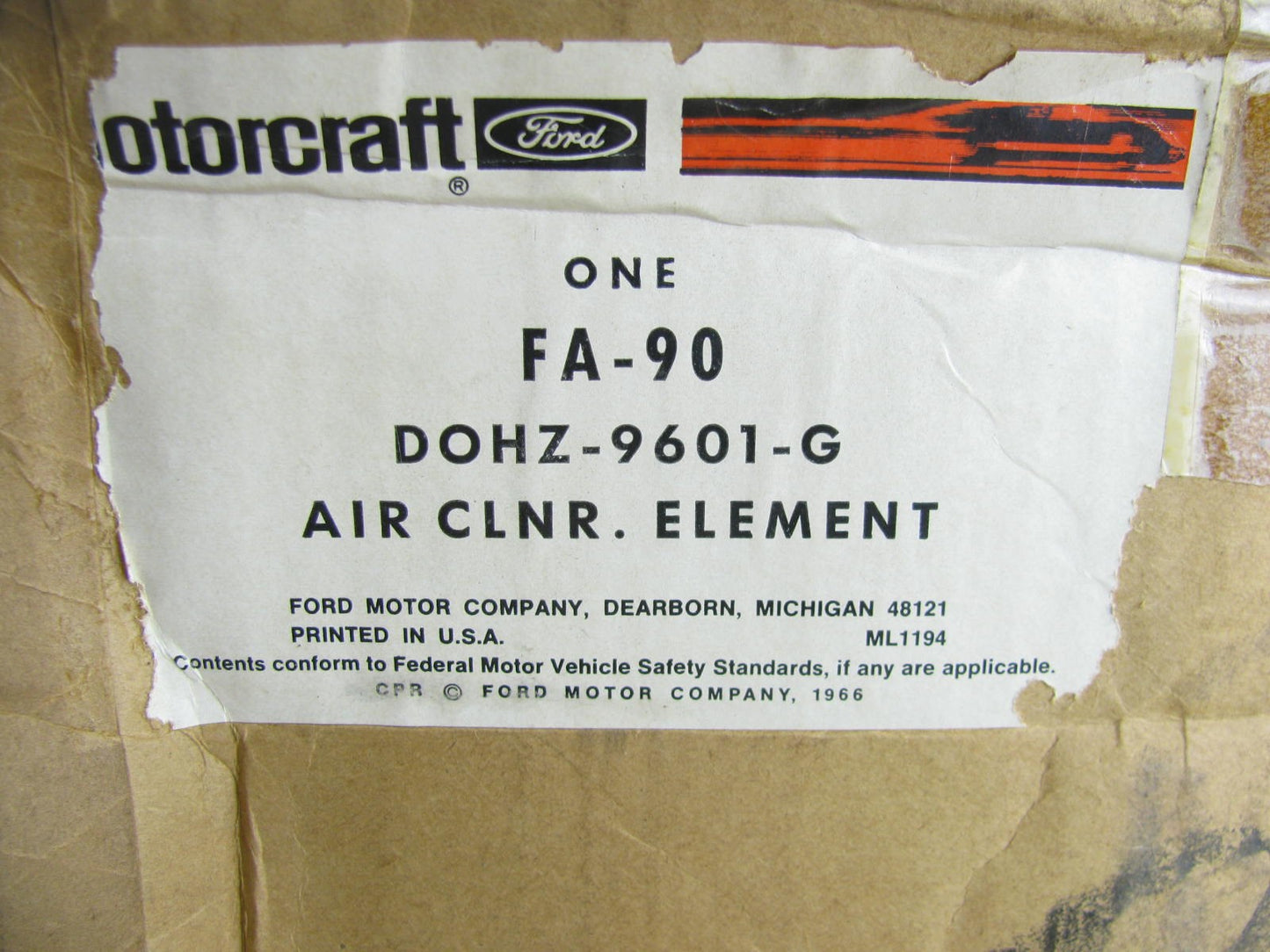 NEW GENUINE Motorcraft FA-90 Air Filter OEM Ford D0HZ-9601-G DIESEL Trucks