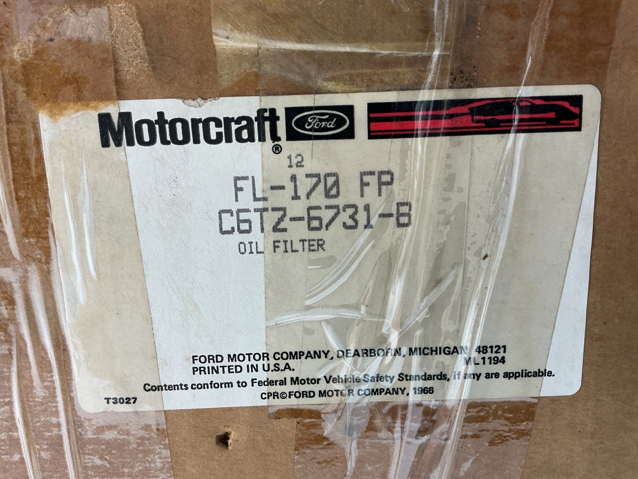 Motorcraft FL170FP Engine Oil Filter - Replaces 244523R91, LP566, 51954
