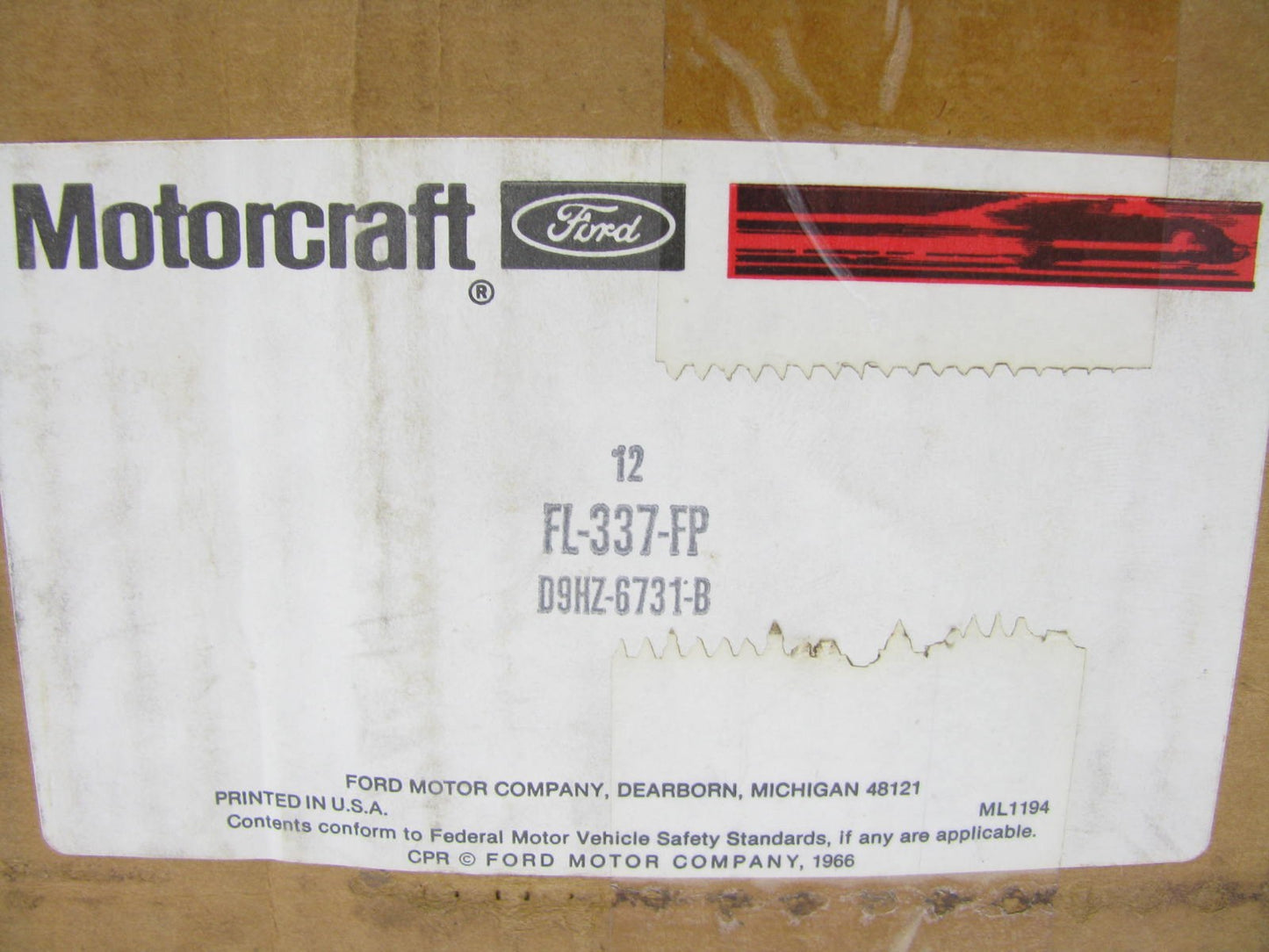 (12) Motorcraft FL-337-FP Automatic Transmission Filter