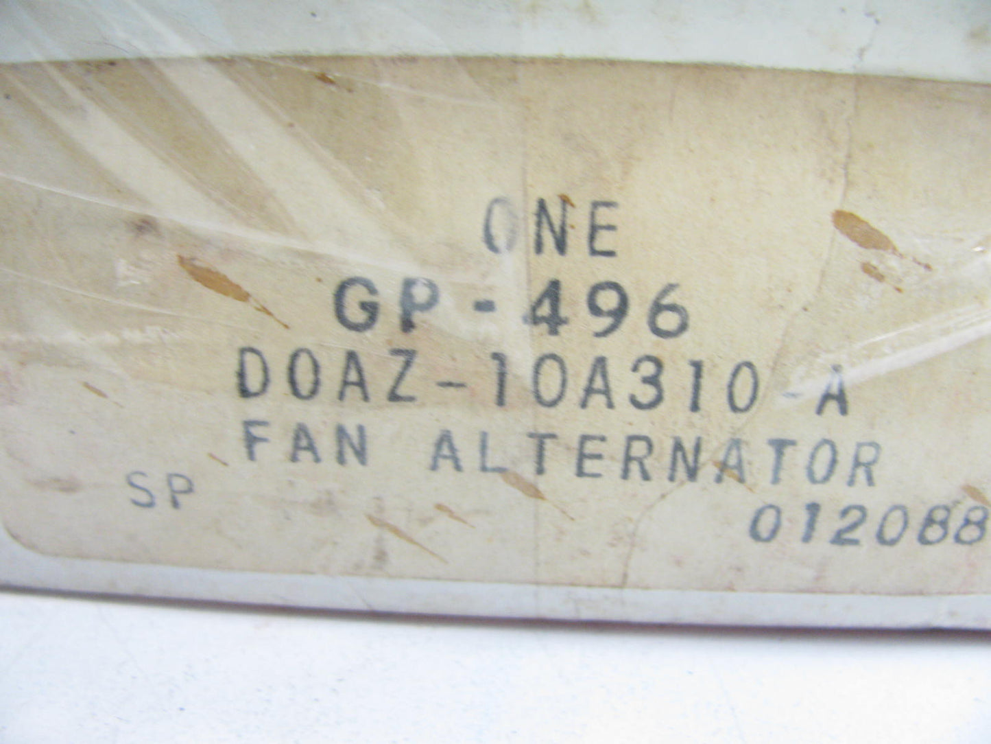 NOS Motorcraft GP-496 / D0AZ-10A310-A Alternator Fan For 65 & 70 Amp Alternator
