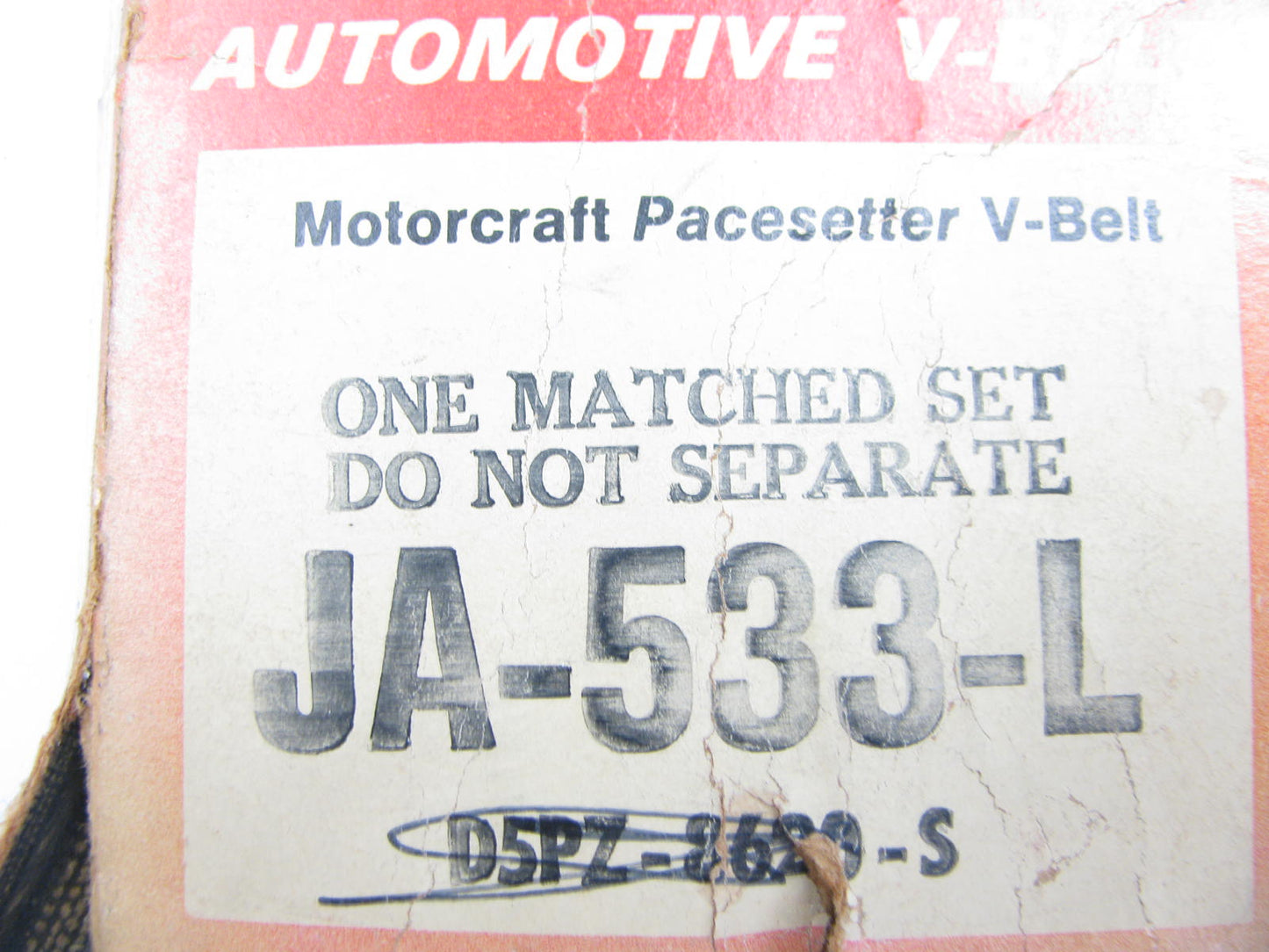 Motorcraft JA-533-L Accessory Drive Belt - 0.44'' X 53.625'' - 36 Degree