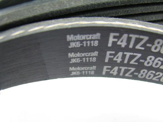 Motorcraft JK6-1118 Serpentine Belt - 0.807'' X 111.86'' - 6 Ribs