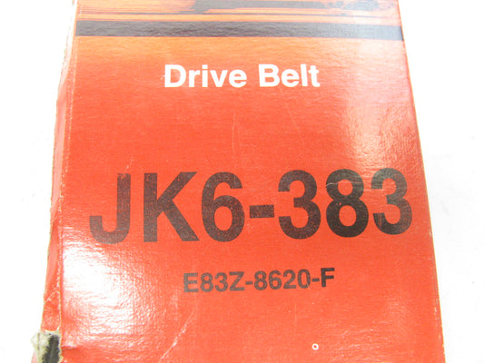 Motorcraft JK6-383 Power Steering Serpentine Belt - W/O Air Conditioning ONLY