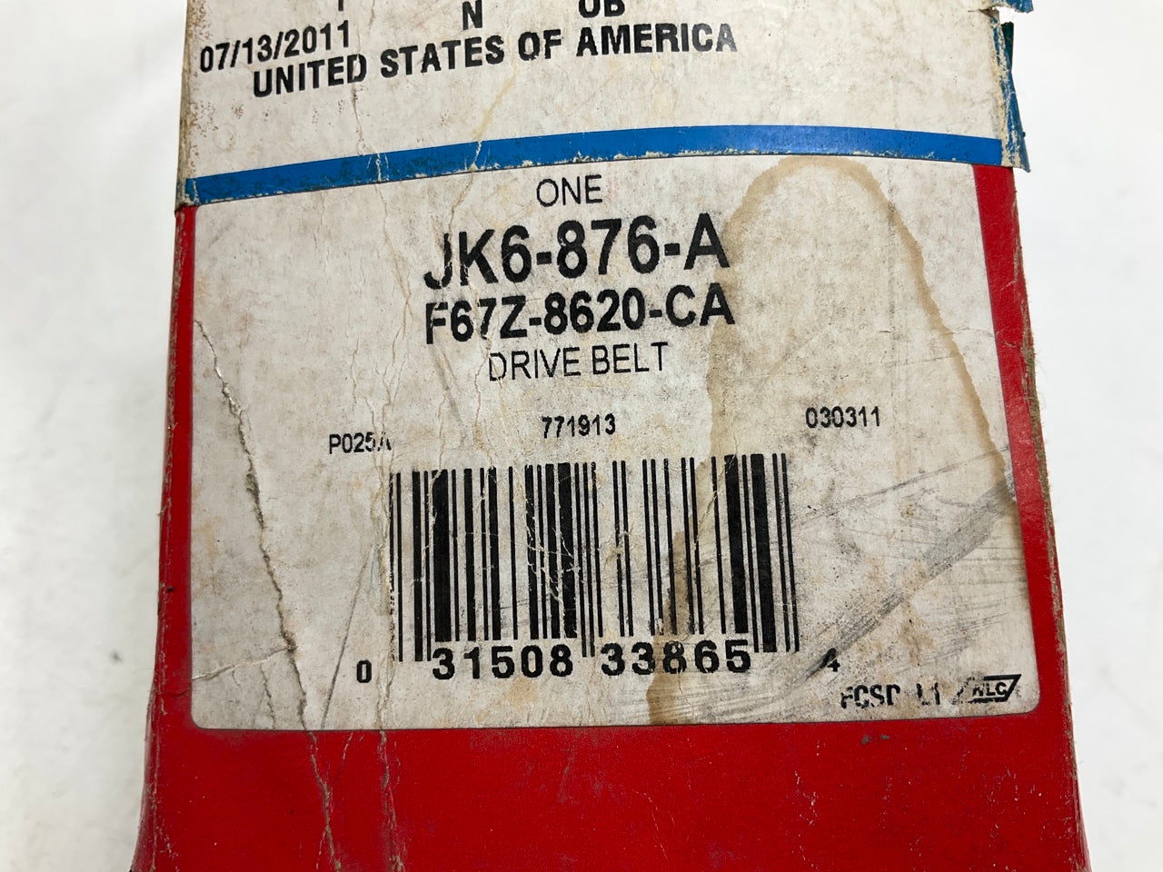 Motorcraft JK6876A Serpentine Belt