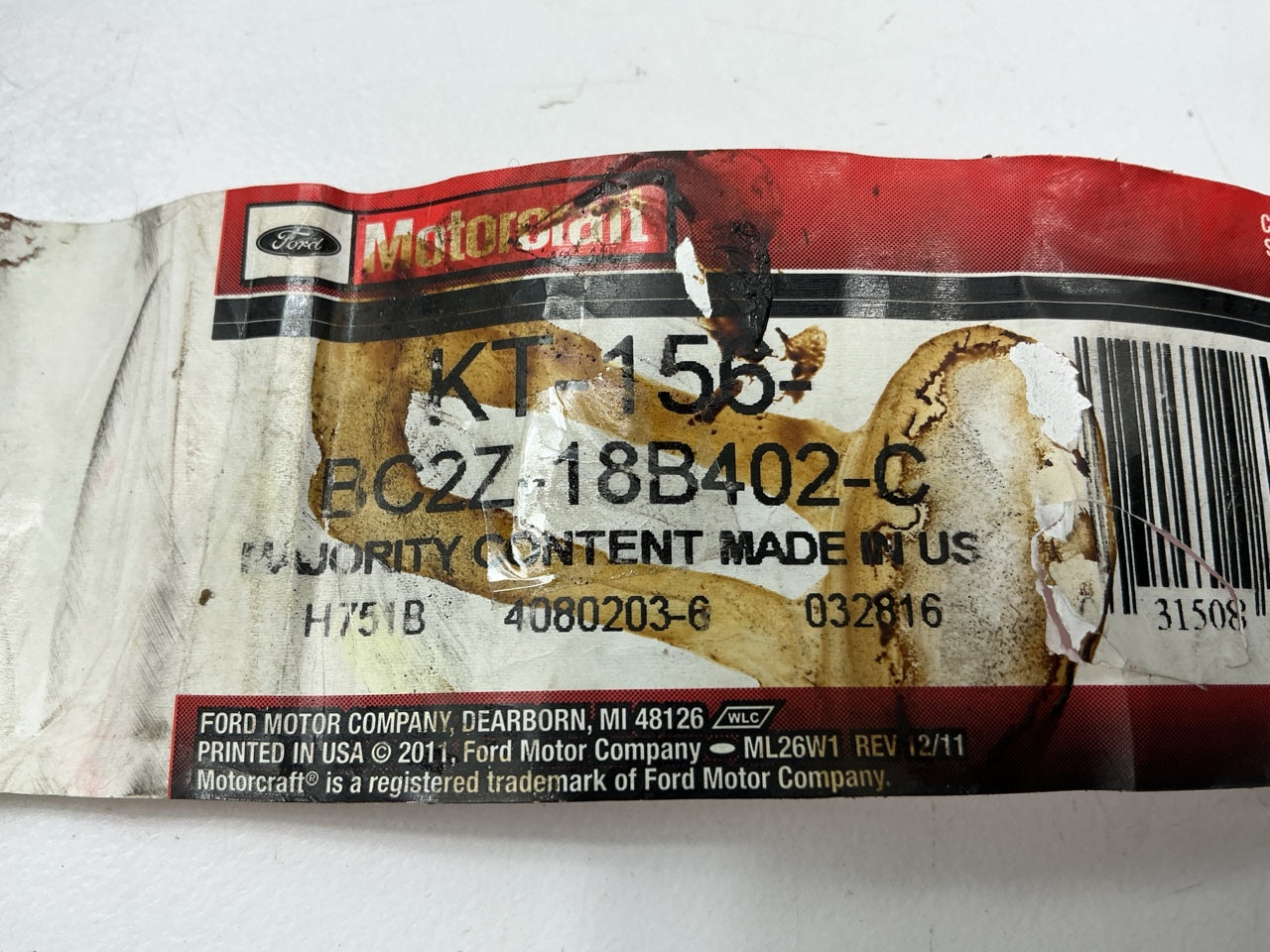 Motorcraft KT156 HVAC Molded Heater Hose - BC2Z-18B402-C