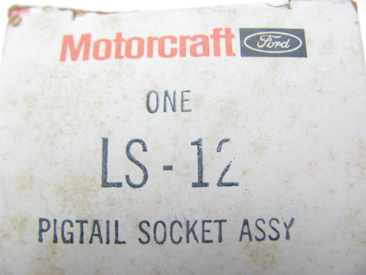 Motorcraft LS-12 Lamp Light Bulb Pigtail Socket