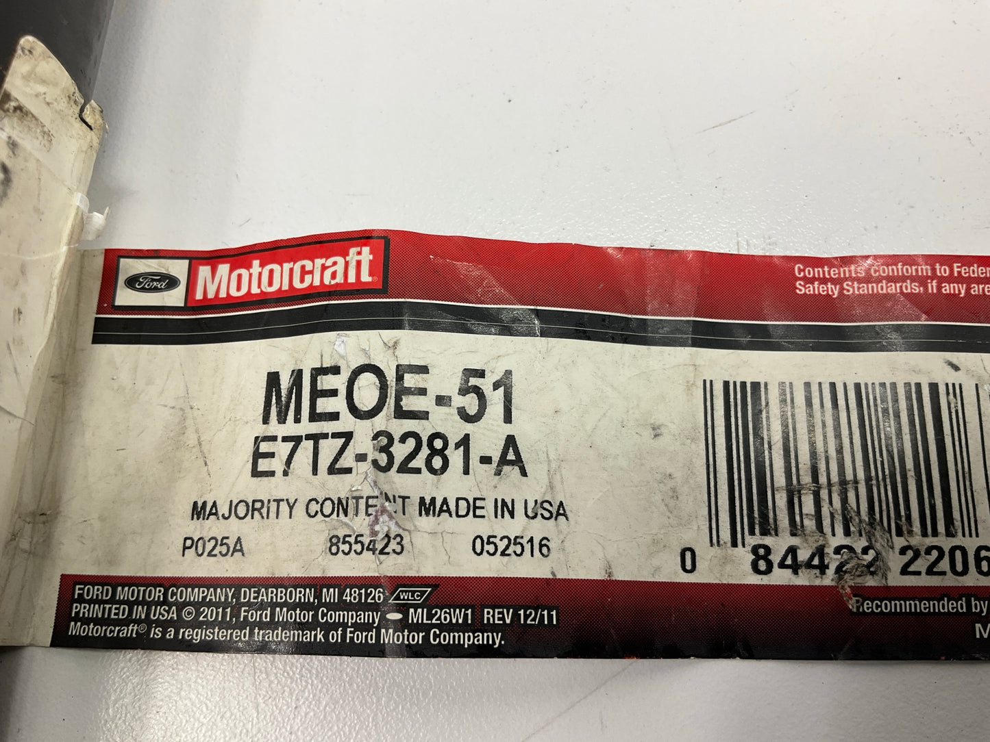 Motorcraft MEOE-51 Steering Tie Rod End Adjusting Sleeve - E7TZ-3281-A