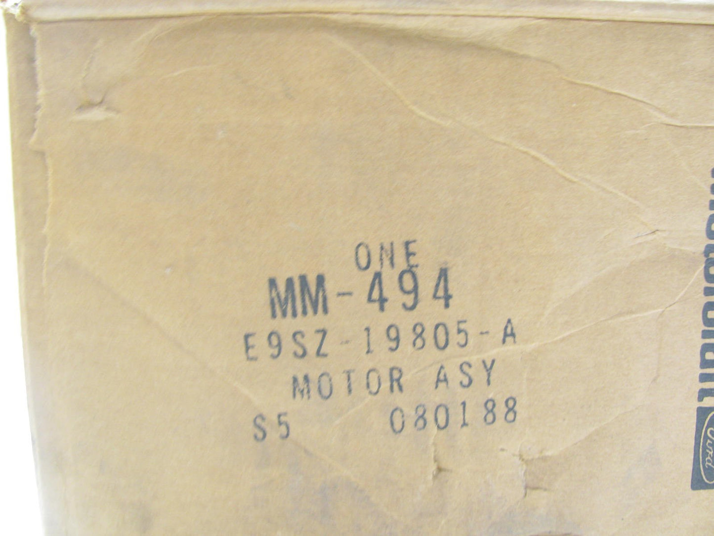 New HVAC Blower Motor OEM Motorcraft MM-494 1989-1997 Ford Thunderbird, Cougar
