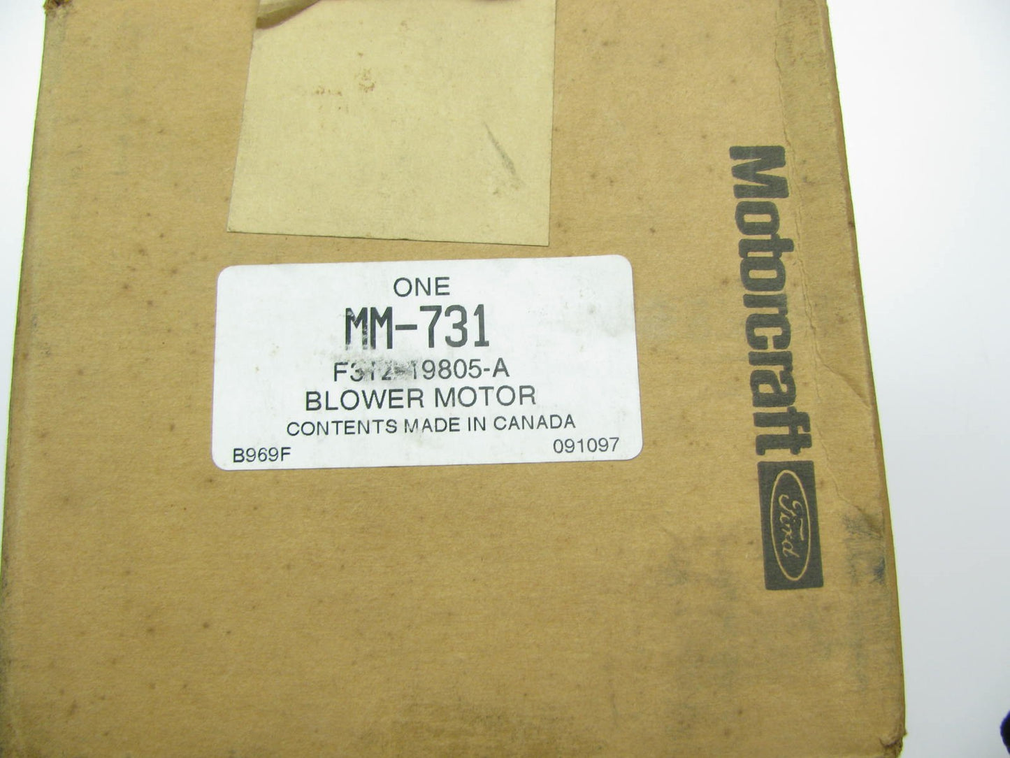 NEW Genuine OEM HVAC Blower Motor - Ford F3TZ-19805-A Motorcraft MM-731