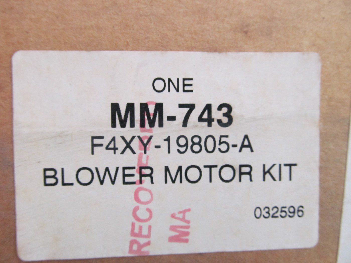 NEW Motorcraft MM743 Blower Motor For 1993-1998 Nissan Quest, Mercury Villager