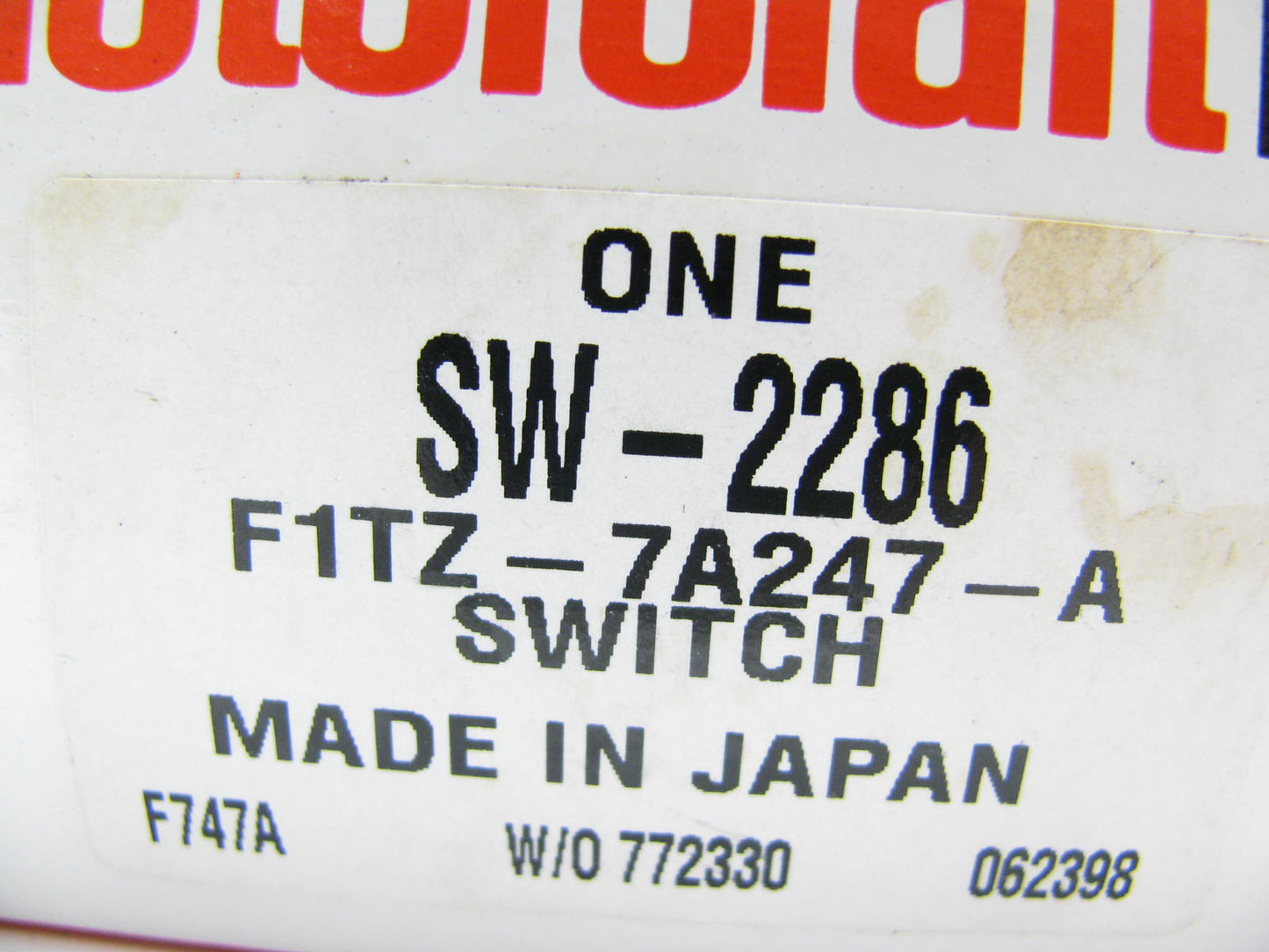 Motorcraft SW-2286 / F1TZ-7A247-A Automatic Transmission Neutral Safety Switch