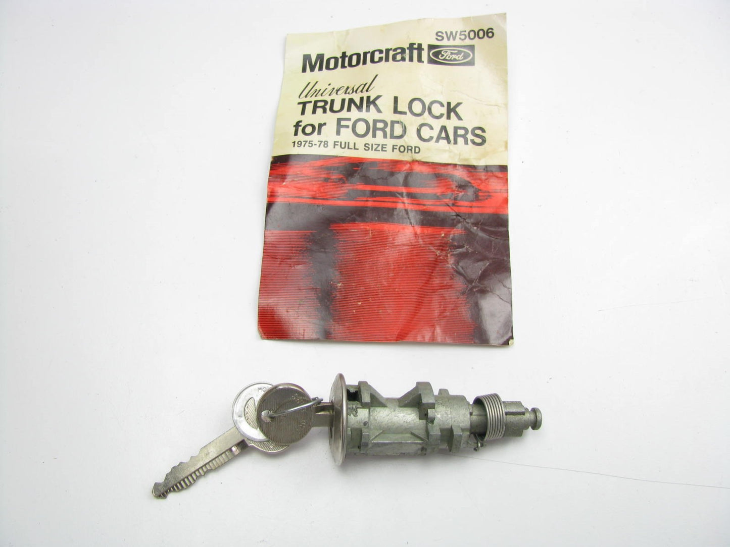 Motorcraft SW5006 Trunk Lock W/ 2 Keys - 1975-78 Full Size Ford Cars Trunk Lock