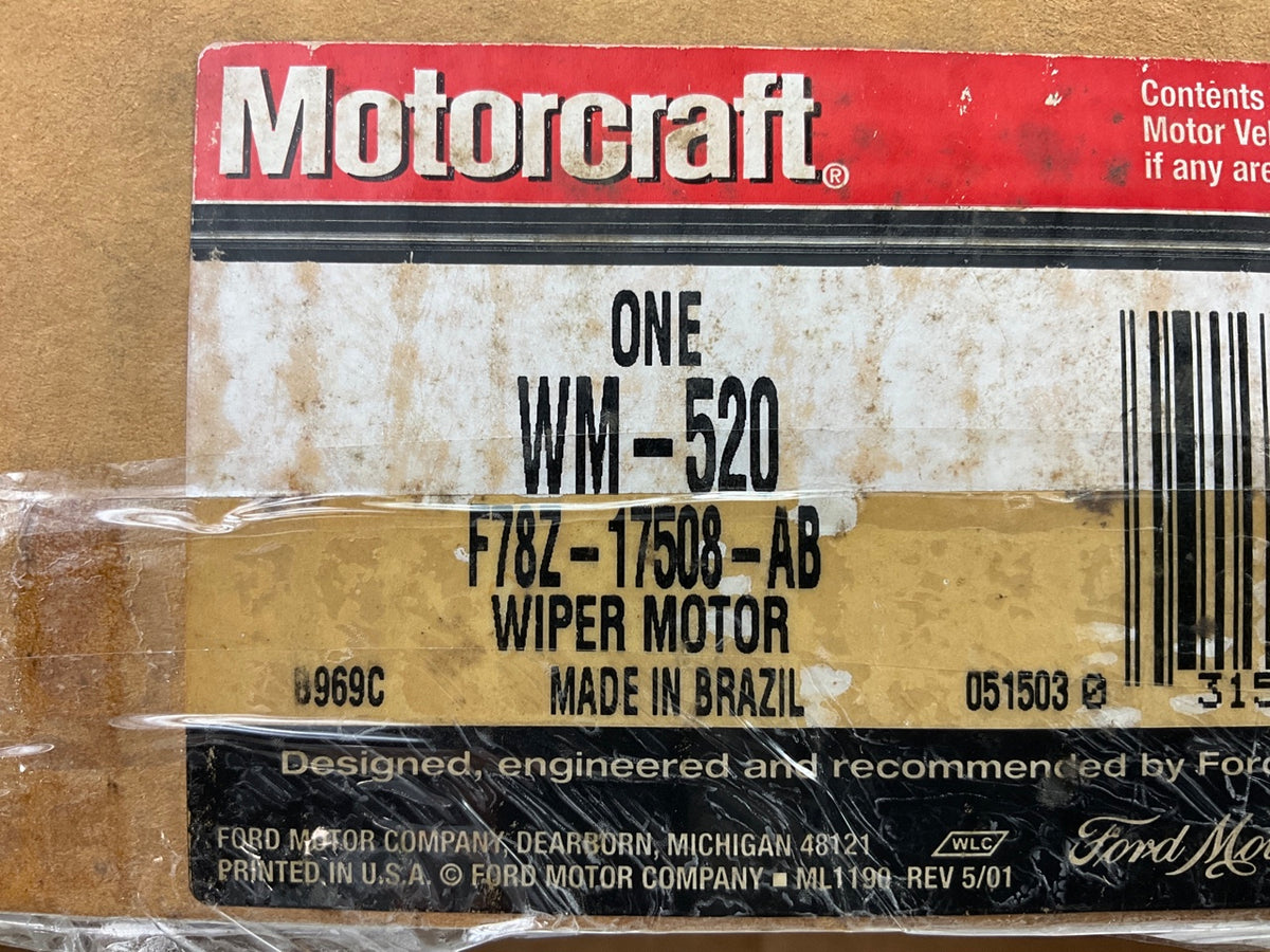 Motorcraft WM-520 Windshield Wiper Motor For 1995-1998 Ford Windstar
