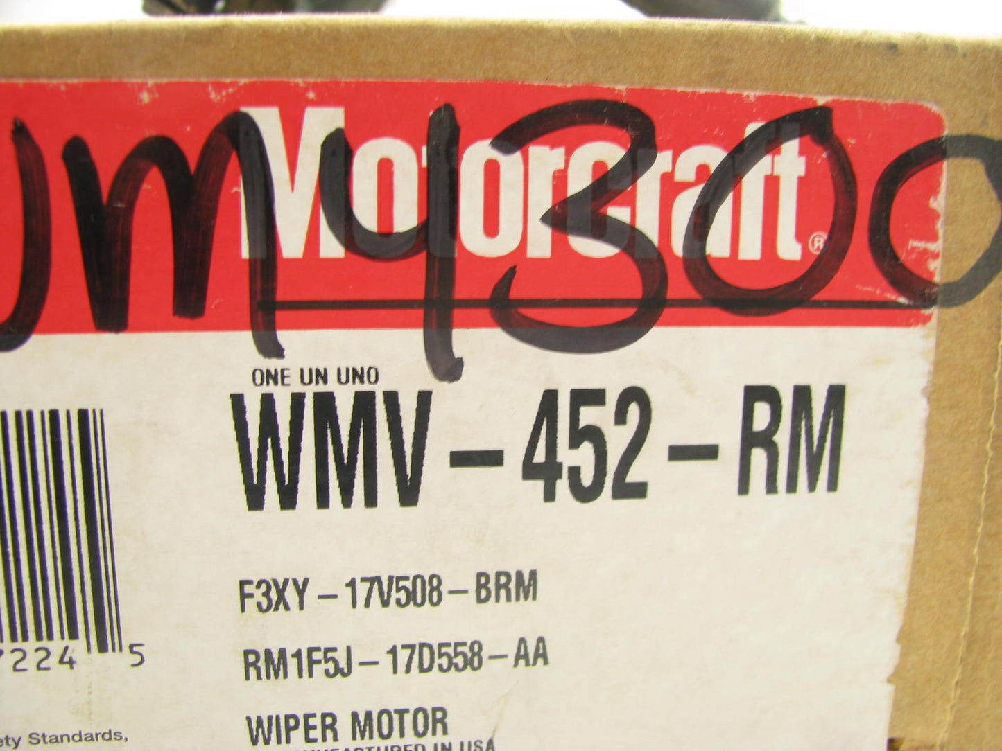 Motorcraft Rear Back Glass Wiper Motor 1993 Mercury Villager W/ OPENING WINDOW