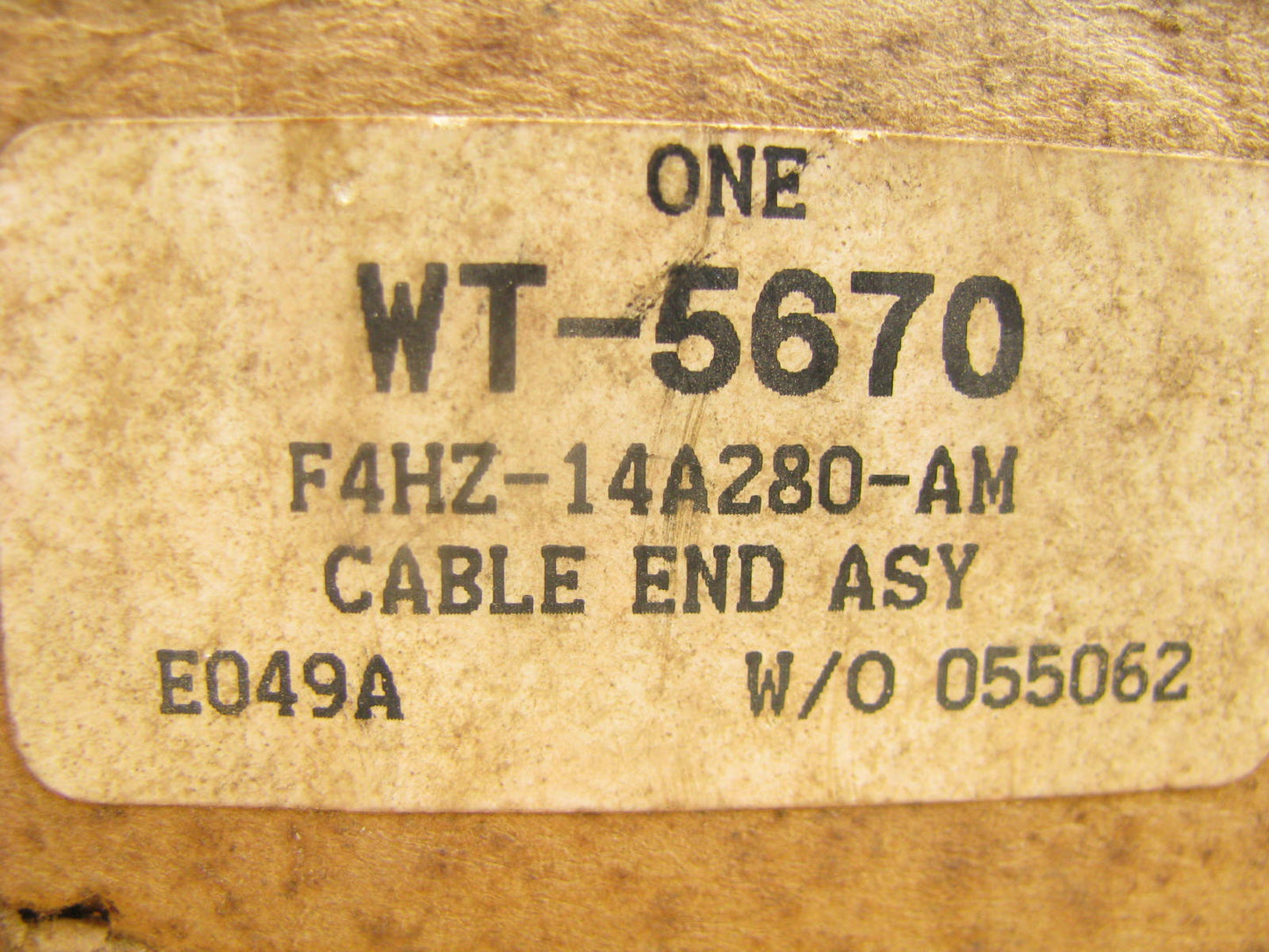 Motorcraft WT-5670 Battery Cable End - F4HZ-14A280-AM F4HT-14A280-NNNA 28SP9793