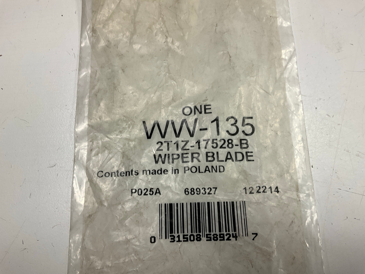 Motorcraft WW135 Rear Back Glass 13'' Wiper Blade - 2010-2015 Transit Connect