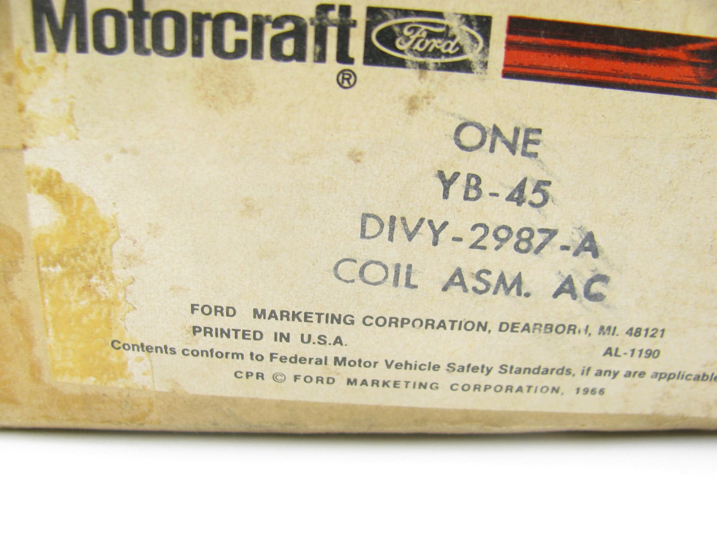 NEW - OEM Motorcraft YB-45 A/C Compressor Clutch Coil