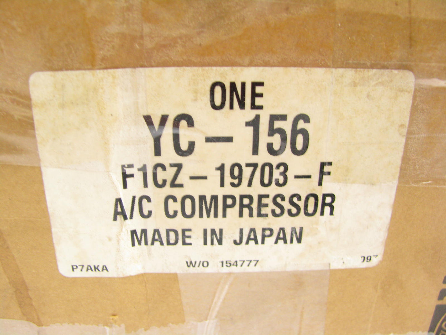 NEW GENUINE OEM Motorcraft YC-156 A/C Compressor W/O Clutch - F1CZ-19703-F