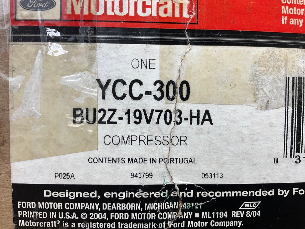 Motorcraft YCC-300 A/C Compressor & Clutch - BU2Z-19V703-HA