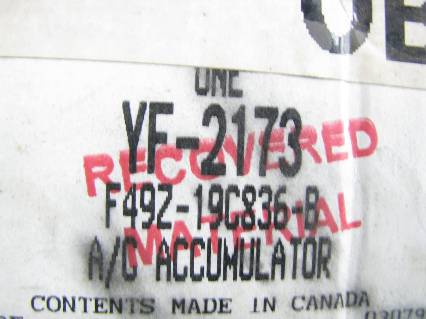 Motorcraft YF-2173 A/C Accumulator for 1994-1997 Ford Aerostar 4.0L-V6