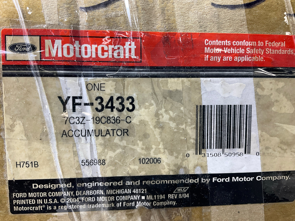 Motorcraft YF-3433 A/C Accumulator OEM Ford # 7C3Z-19C836-C