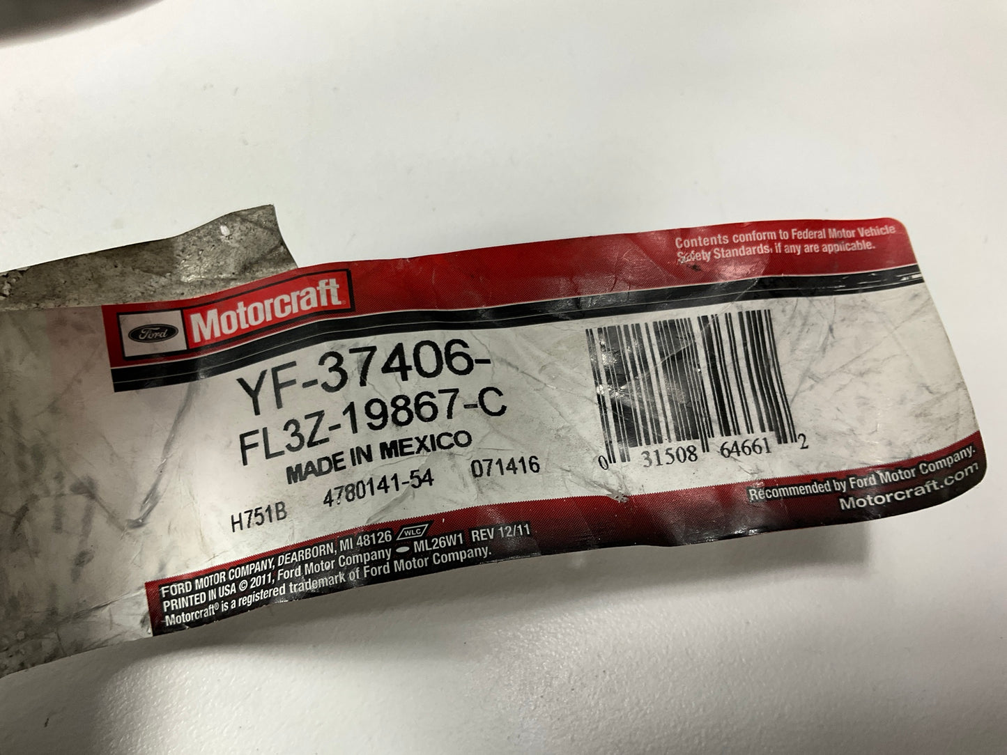 Motorcraft YF-37406 A/C Refrigerant Suction Hose For 2015-17 Ford F-150 3.5L-V6
