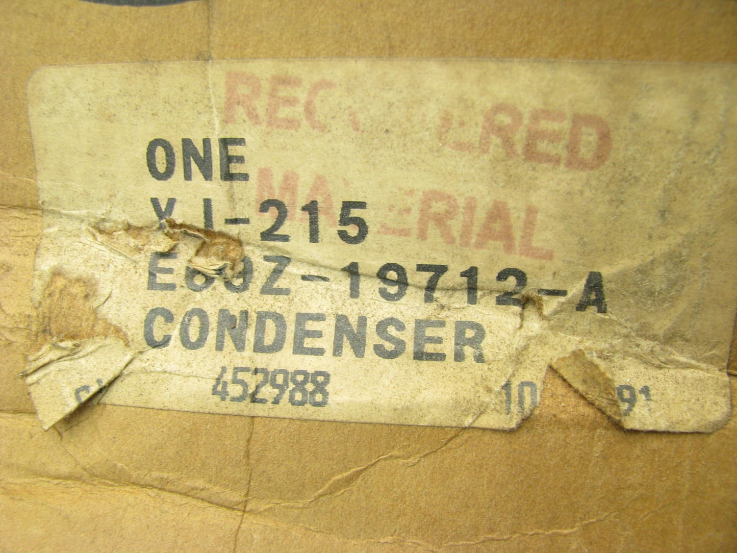 NEW - OEM Motorcraft YJ-215 / E69Z-19712-A A/C Condenser 1986-1990 Ford Aerostar