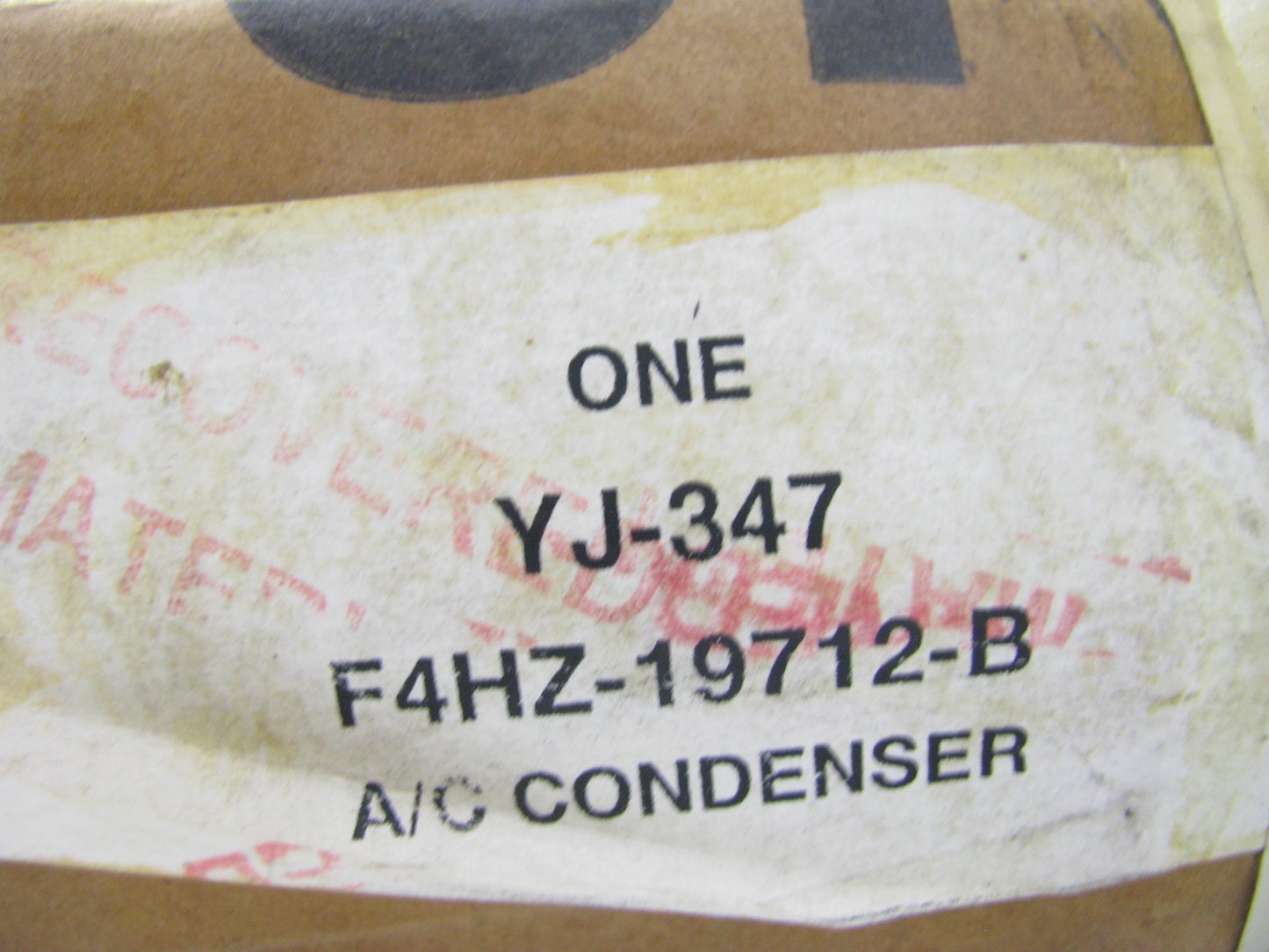 NEW GENUINE Motorcraft YJ-347 A/C Condenser OEM Ford HD Truck F4HZ-19712-B