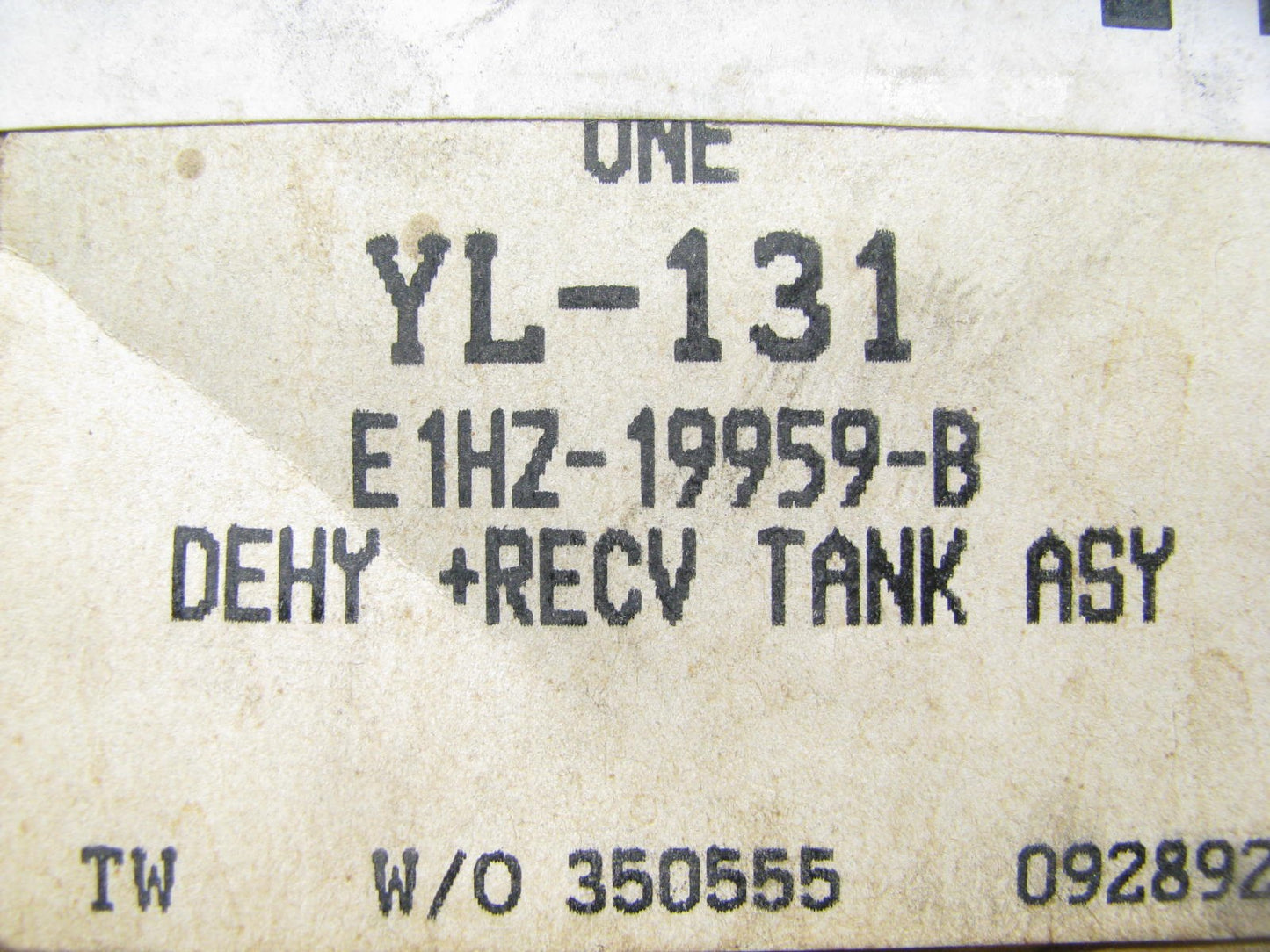 NEW Motorcraft YL-138 A/C Receiver Drier OEM 1981-UP Ford HD Truck E1HZ-19959-B