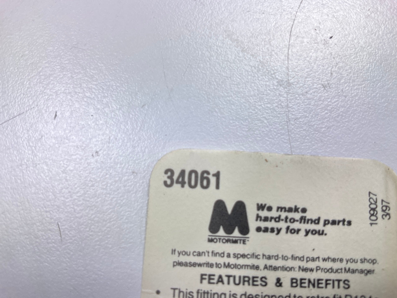 Motormite 34061 90 Deg 3/16'' High Side A/C Adapter