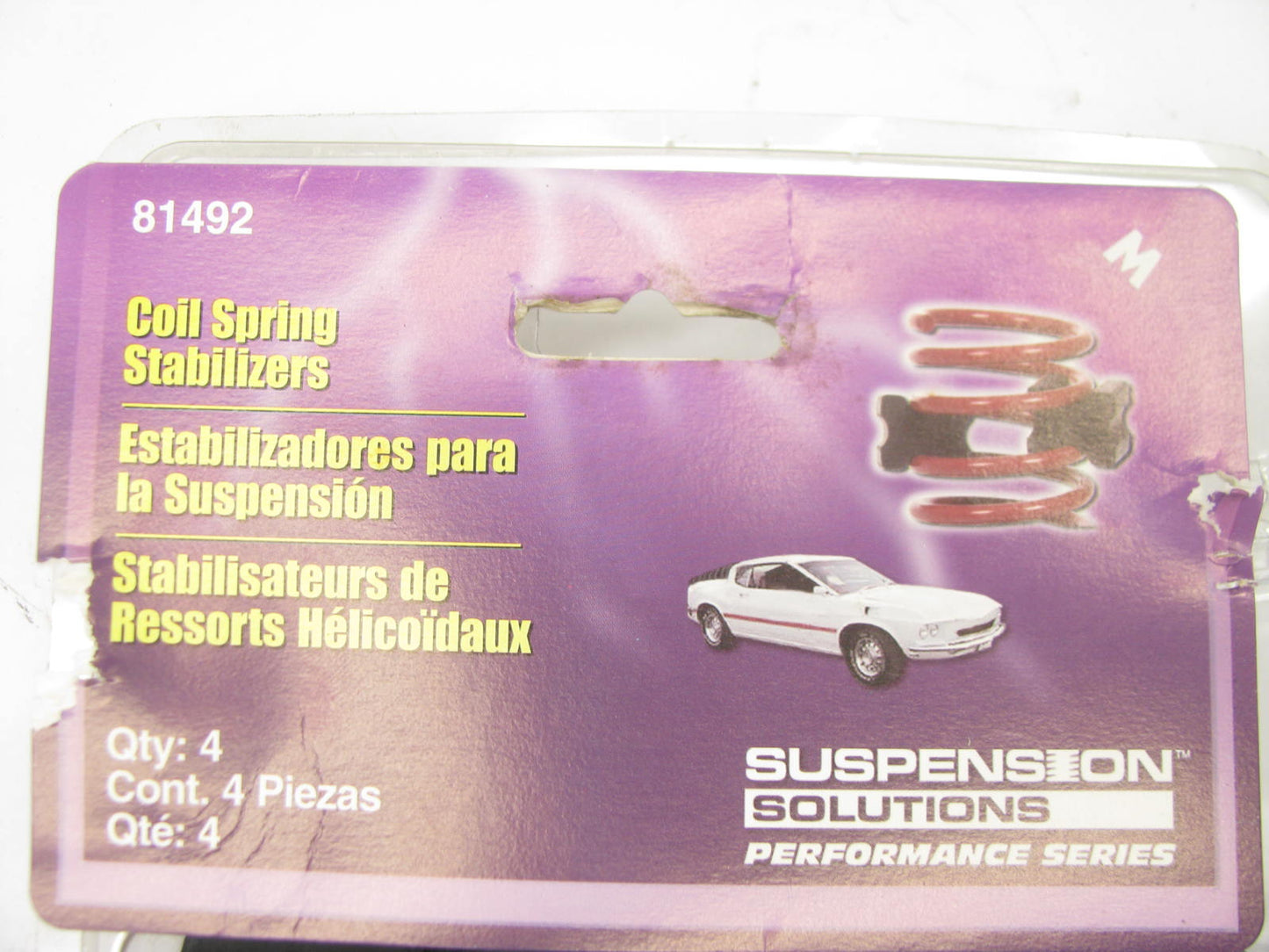 Motormite 81492 Suspension Coil Spring Stabilizers 4/Pack - 2-1/2'' To 2.5'' Lift
