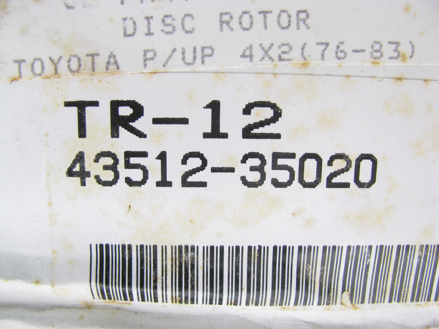 Mountain 43512-35020 Front Brake Rotor For 1975-1983 Toyota Pickup 2wd