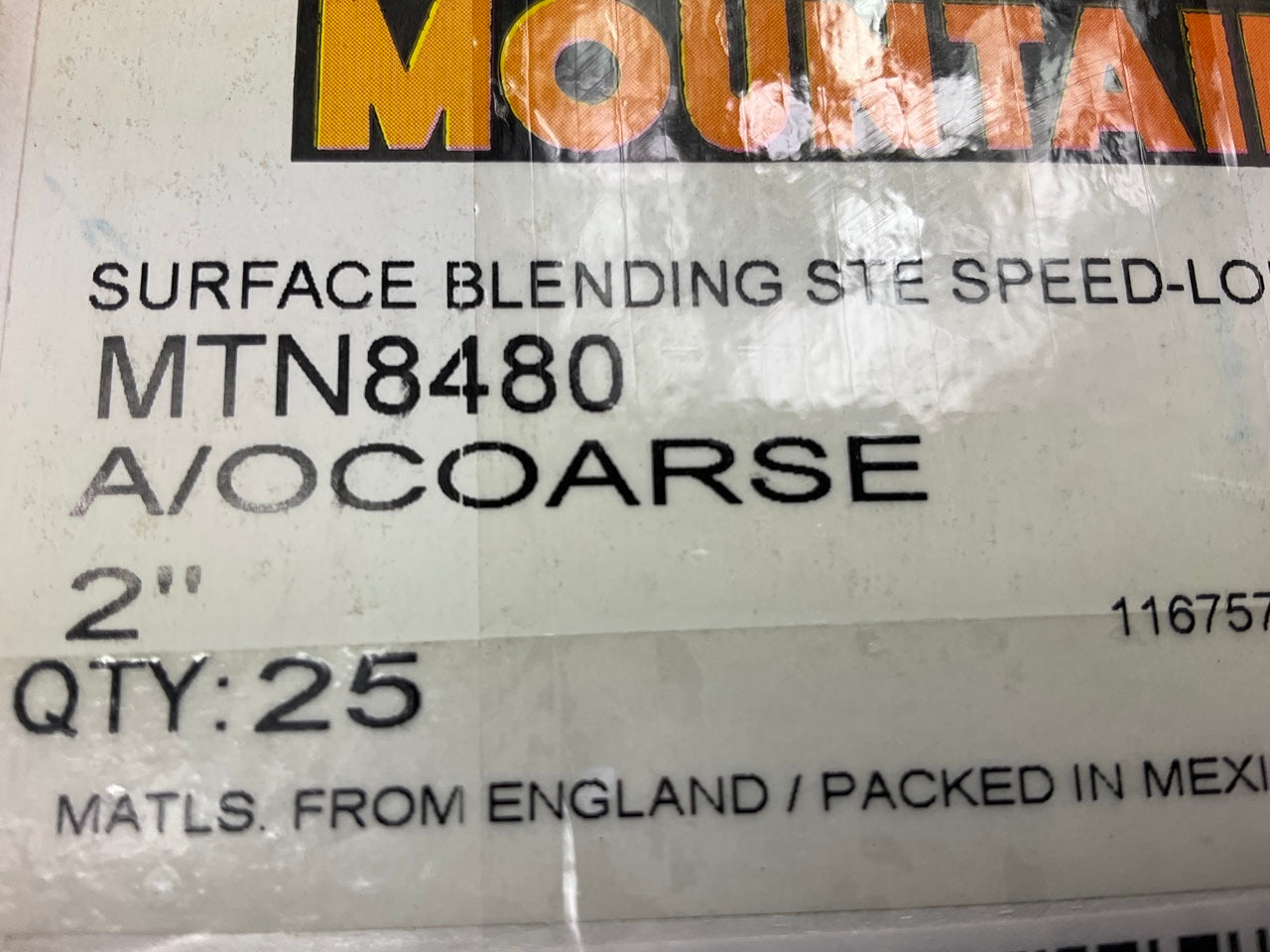 (23) Total - Mountain MTN8480 2'' Twist & Lock Surface Prep Blending Discs COARSE