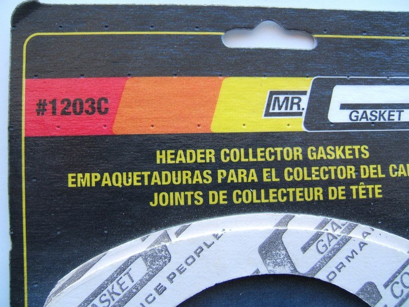 Mr Gasket 1203C Exhaust Header Collector Gaskets, 3-hole, 3-1/2'' Diameter, PAIR