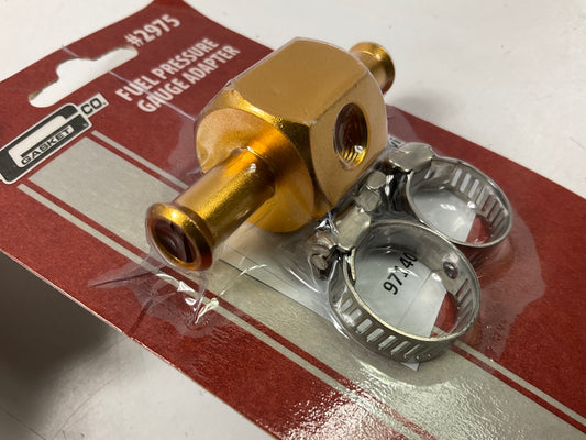 Mr. Gasket 2975 Fuel Pressure Gauge Adapter For 3/8'' Fuel Hose, 1/8'' NPT Gauge