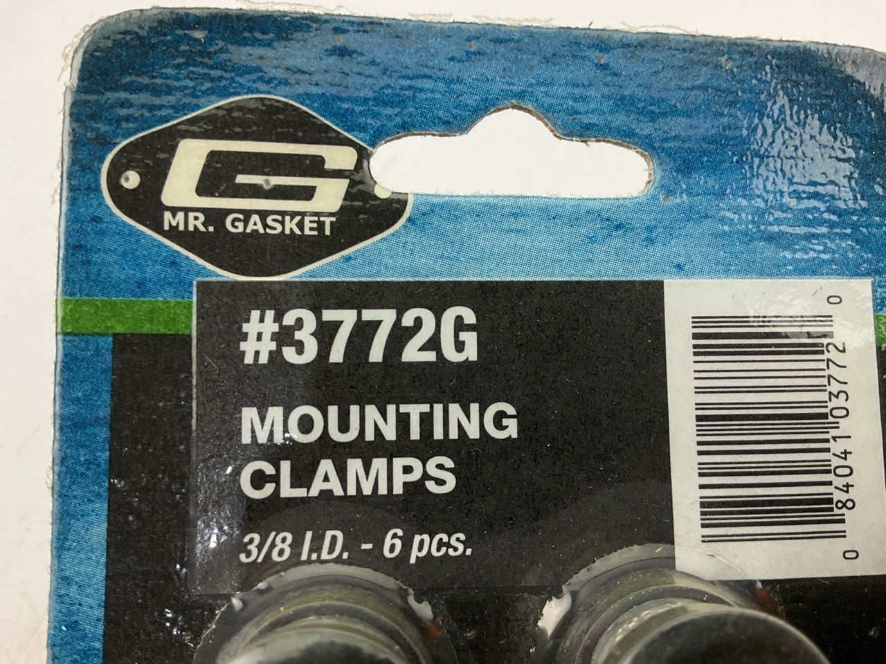 Mr. Gasket 3772G Insulated Rubber Padded Cable Fuel Hose Clamps - 3/8'', 6 Pcs