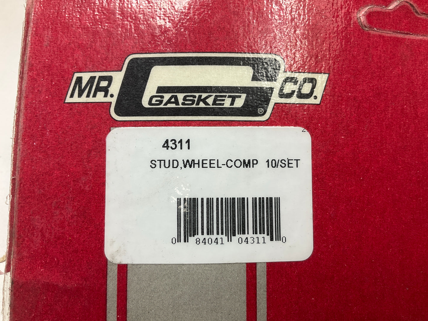 Mr Gasket 4311 Competition Wheel Lug Studs, Set Of 10, 1/2-20 X 2-7/8 Inch Long