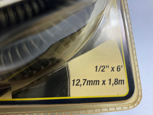 Mr Gasket 4510 Split Wire Loom Tubing - 1/2'' X 6' Long - BLACK