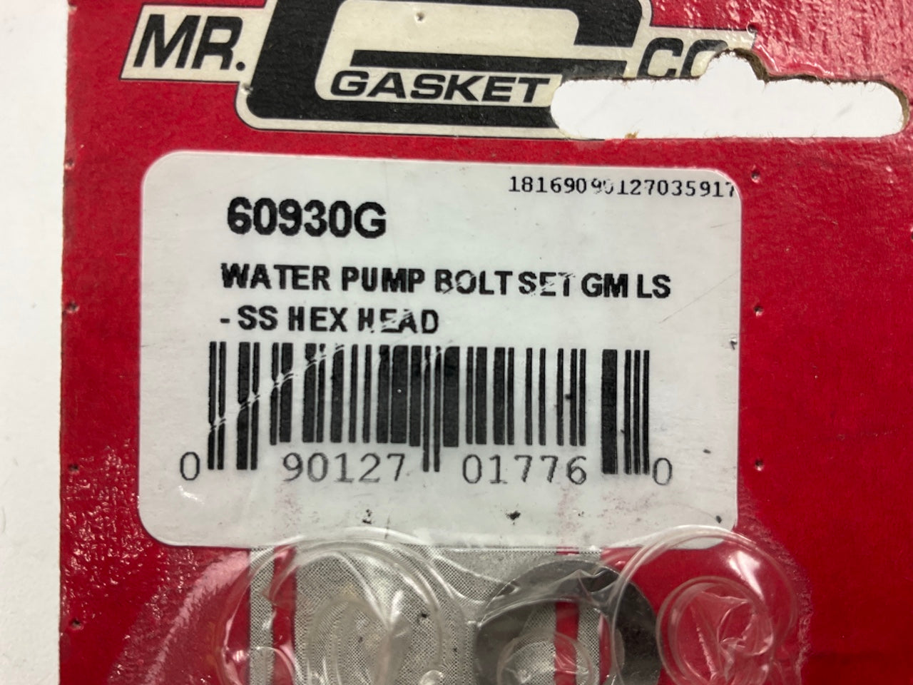 Mr. Gasket 60930G Stainless Steel Engine Water Pump Bolts Kit - Chevy LS