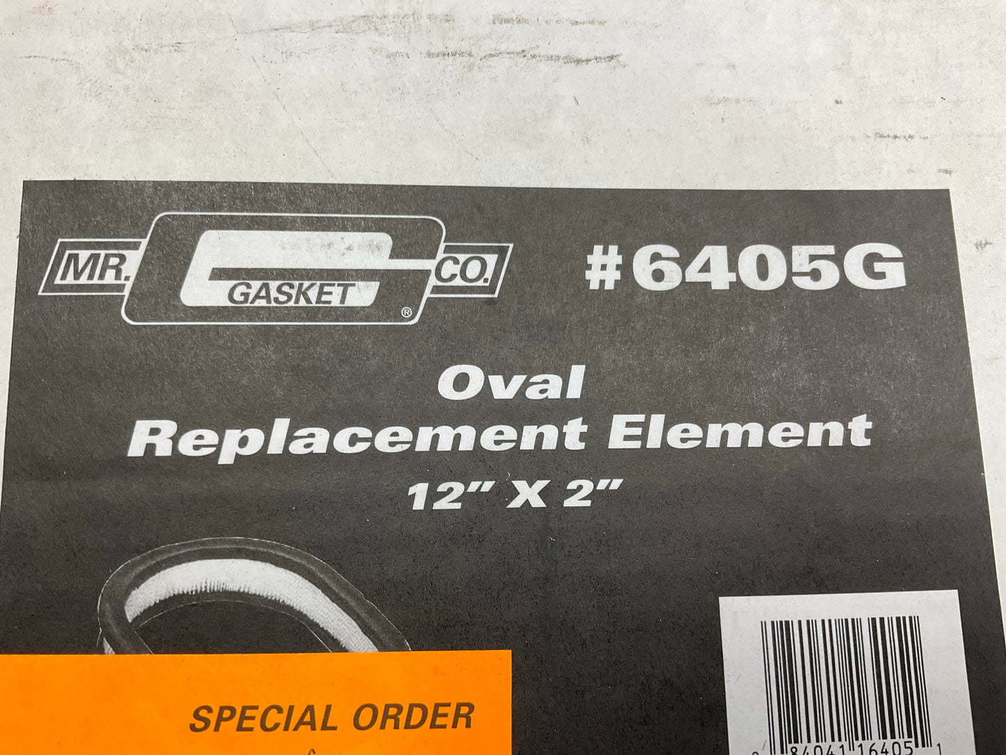 Mr. Gasket 6405G 12'' X 2'' Oval Air Cleaner Air Filter Element