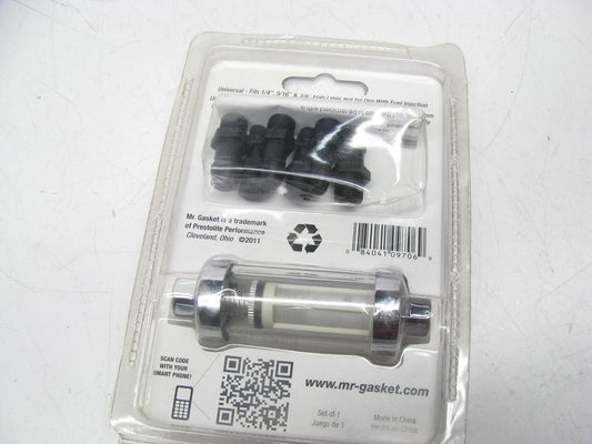 Mr Gasket 9706 Universal Clearview Fuel Filter For Carbureted Engines