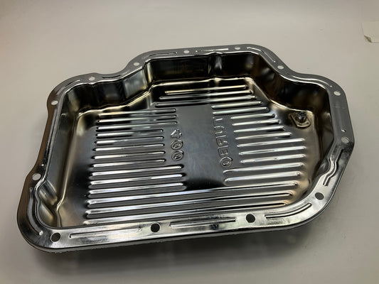 Mr Gasket 9762 GM THM400 TURBO 400 Auto Trans Chrome Oil Pan, Finned
