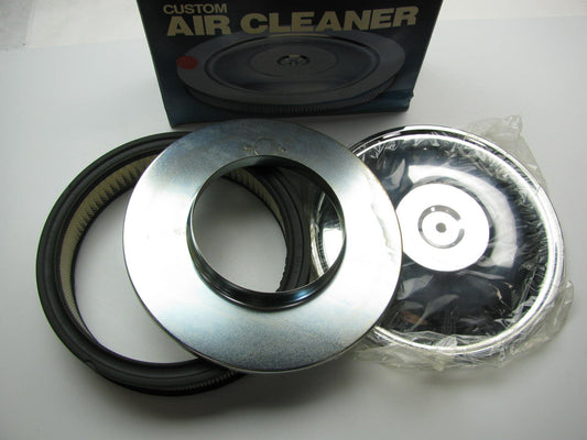 Mr Gasket 9791 Chrome Carburetor Air Cleaner Assembly - 10-inch