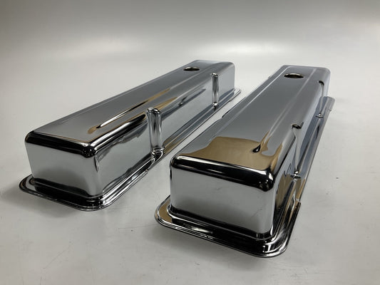 Mr Gasket 9800 Chrome Engine Valve Covers 1972-1986 Chevy SBC 283-400