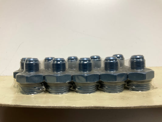 (10) Mr Gasket P7805 10AN To 6AN Tapered Inlet Straight Adapter Fittings