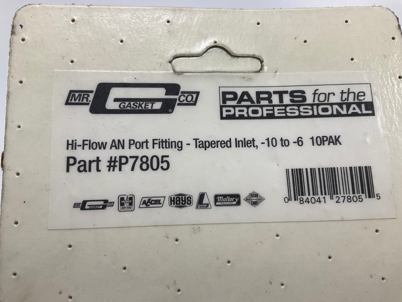 (10) Mr Gasket P7805 10AN To 6AN Tapered Inlet Straight Adapter Fittings