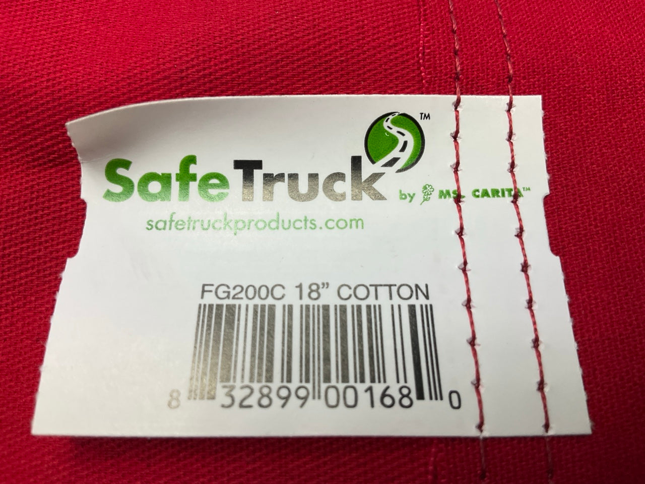 (2) Ms Carita FG200C 18'' X 18'' Vinyl-Coated Polyester Grommet Solid Flag - Red