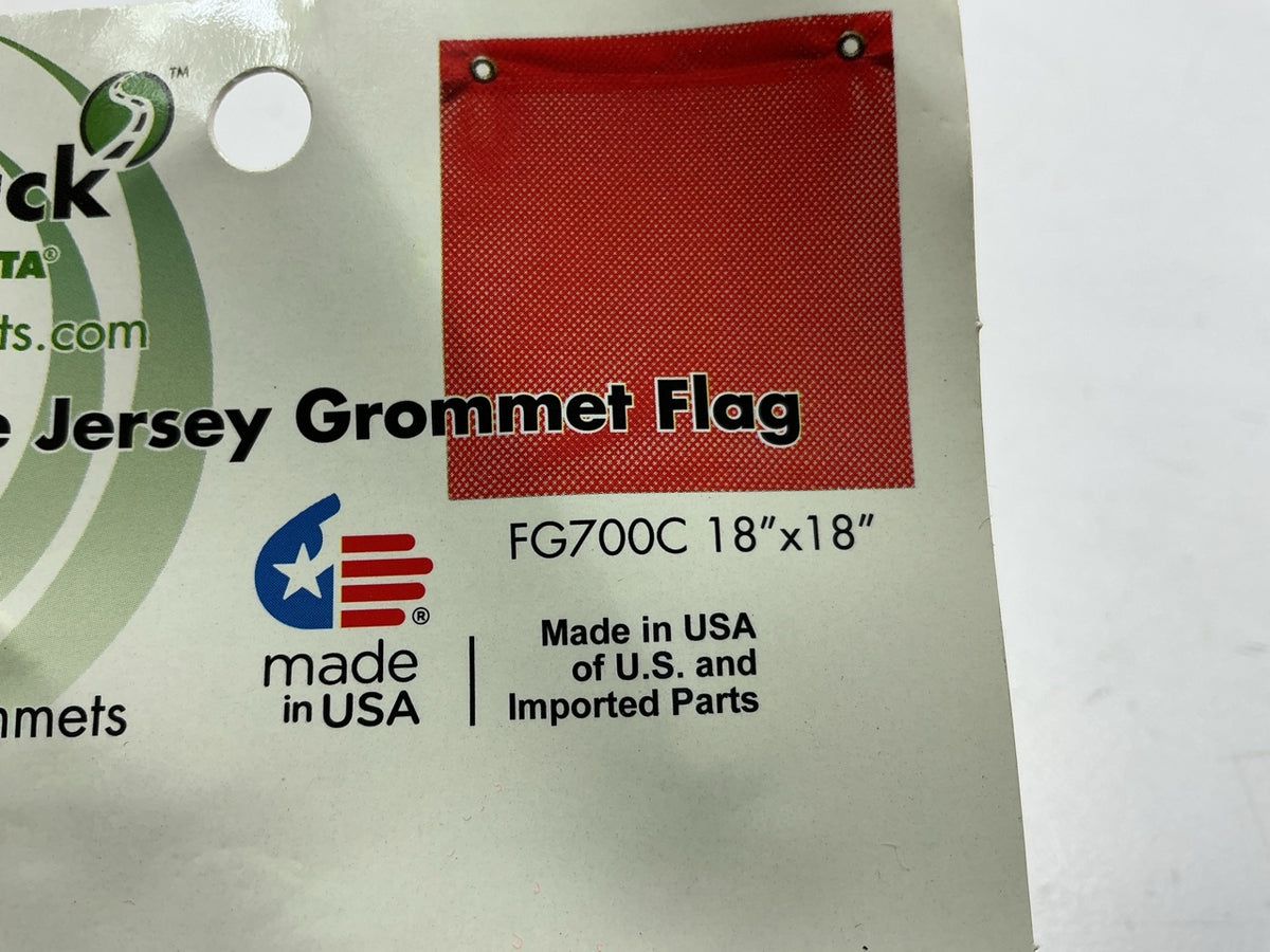 Ms.Carita FG700C 18'' X 18'' Grommet Jersey Flag - Orange