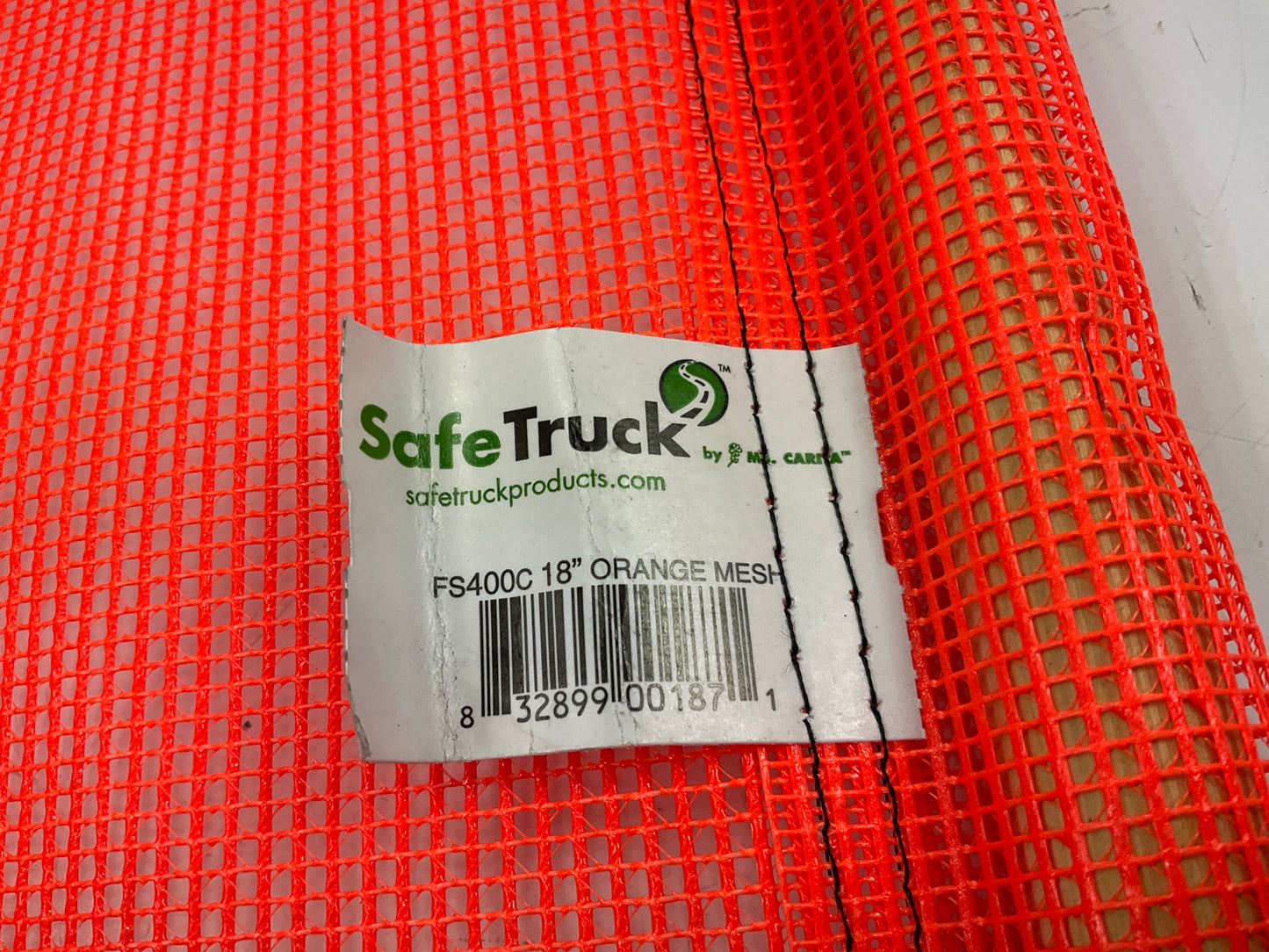 SafeTruck Ms.Carita 18'' X 18'' Vinyl Coated Polyester Mesh Flag - Orange - 3 Pack